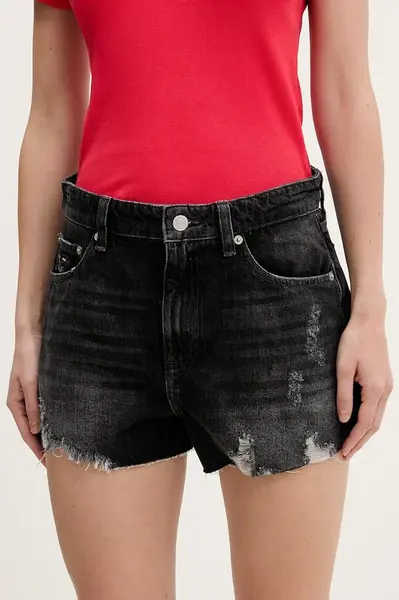 Tommy Jeans šortky dámské džínové