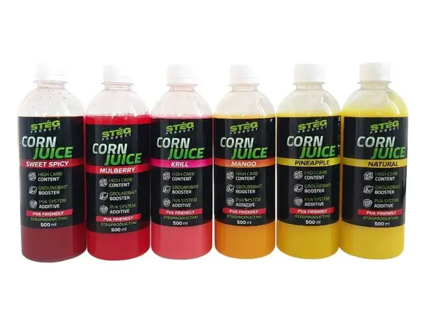 Stég booster corn juice 500 ml - chili peach