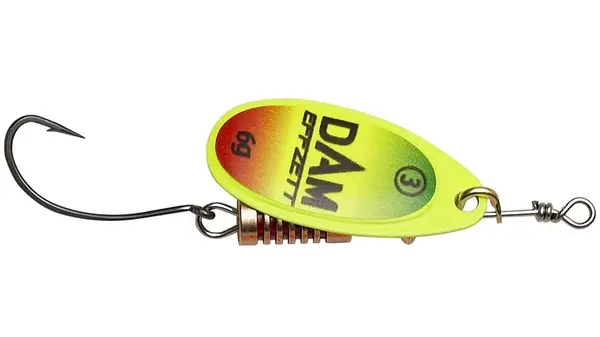 Dam třpytka effzett spinner with single hooks sinking trio - velikost 2 hmotnost 4 g