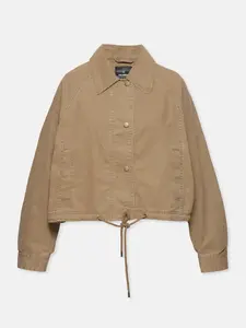 Pull&Bear Prechodná bunda  hnedá