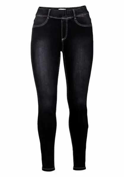 SHEEGO Jeggings  čierny denim