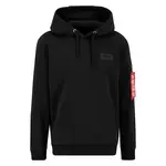 ALPHA INDUSTRIES Mikina  červená / čierna / biela
