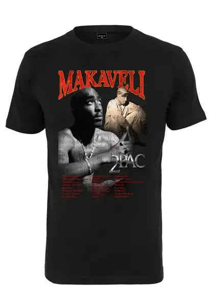 Černé tričko Tupac Makaveli