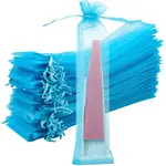 100Pcs Organza Drawstring Bags for Chinese Fan