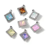 UV Plating Alloy Glass Pendants