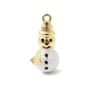 Christmas Brass Enamel Pendants