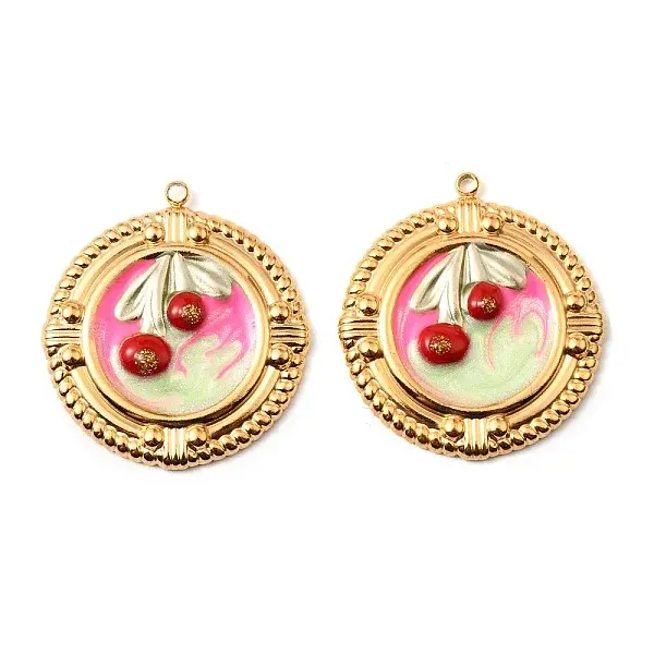 304 Stainless Steel Enamel  Pendants