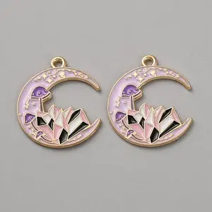 Tarot Theme Alloy Enamel Pendants