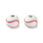 Spray Painted Wooden Beads