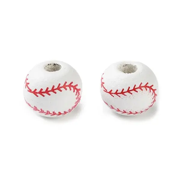 Spray Painted Wooden Beads