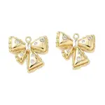 Brass Micro Pave Clear Cubic Zirconia Pendants