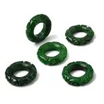 Natural Myanmar Jade Dyed Linking Rings
