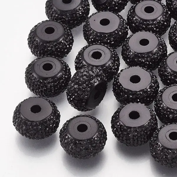 Resin Rhinestone Beads