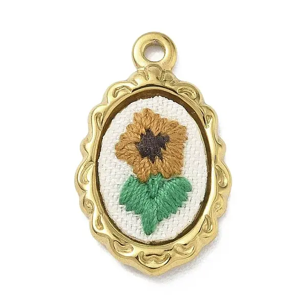 304 Stainless Steel & Cloth Pendants