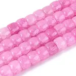 Baking Paint Crackle Glass Beads Strands