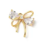 Brass Micro Pave Cubic Zirconia Pendants