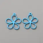 Hollow Out Spray Painted Alloy Pendants