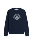 Tommy Jeans Mikina 'Crest Logo'  námornícka modrá / biela