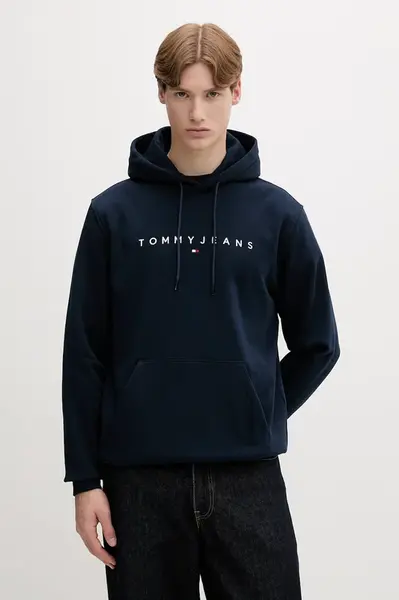 Tommy Jeans mikina s kapucí pánská s bavlnou