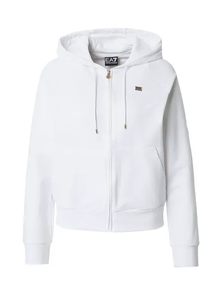 EA7 Emporio Armani Tepláková bunda  biela