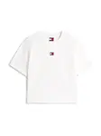 Tommy Jeans Tričko 'Tommy Badge Boxy'  nebielená