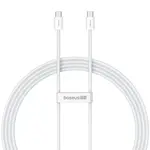 Datový kabel Baseus Superior Series 2 Fast Charging USB-C - USB-C 30W 1m, bílá