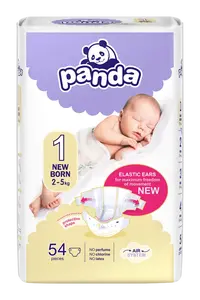 Panda New born vel. 1 2-5 kg dětské pleny 54 ks