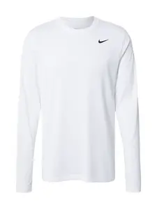 NIKE Funkčné tričko  čierna / biela