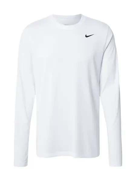 NIKE Funkčné tričko  čierna / biela