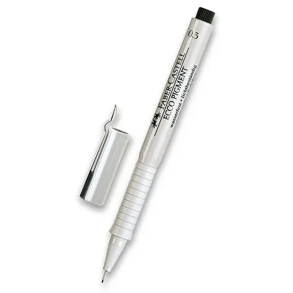 Popisovač Faber-Castell Ecco Pigment 0,3 mm, černý