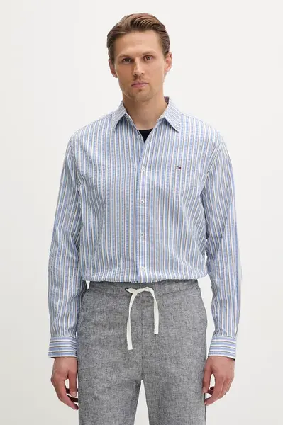 Tommy Jeans košile pánská s modalem
