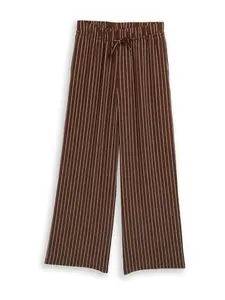 TOM TAILOR DENIM Nohavice  hnedá / biela