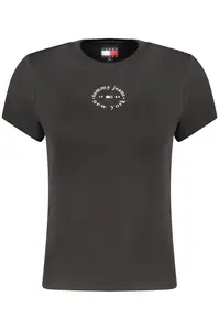 Čierne tričko Tommy Hilfiger s krátkym rukávom