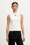 Tommy Jeans top dámsky bavlnený s elastanom