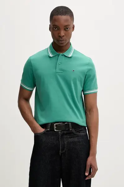 Tommy Jeans polo pánské bavlněné