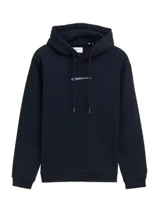 TOM TAILOR DENIM Mikina  tmavomodrá / biela