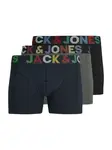 JACK & JONES Boxerky 'JWHEthan'  námornícka modrá / sivá melírovaná / čierna
