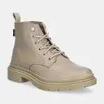 Farmářky Levi's TROOPER CHUKKA dámské, béžová barva, na platformě, D7040-0009