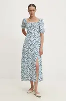 Šaty Answear.LAB bílá barva, midi