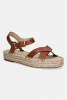 Lauren Ralph Lauren sandály na platformě ženské kožené Emeryn