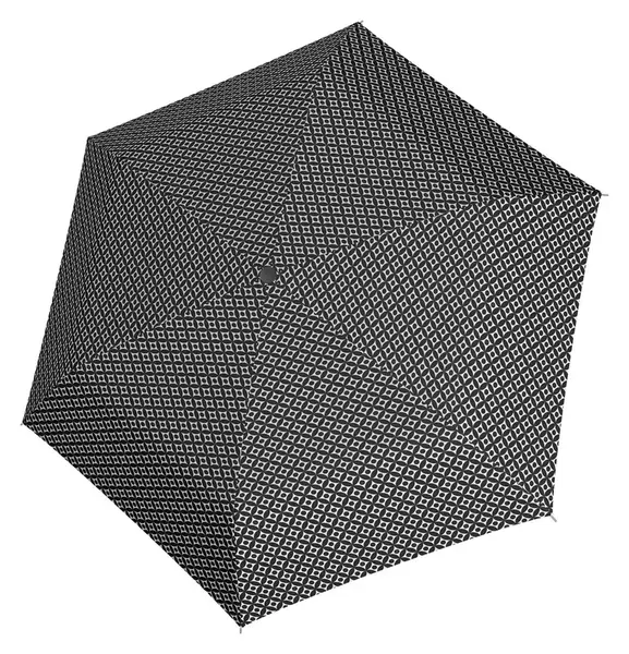 Skladací dáždnik Doppler Carbonsteel Mini Slim Minimals Black