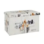 Carryhome ÚLOŽNÝ BOX, textil, kompozitní dřevo