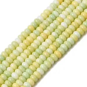 Cracked Opaque Glass Beads Strand