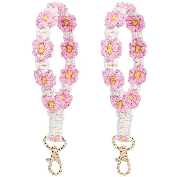 Flower Handmade Beaded Keychain