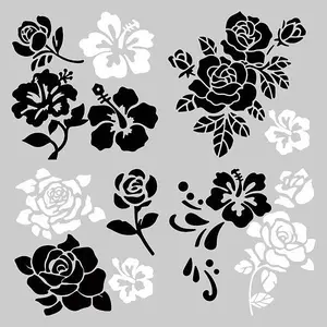 4Pcs 4 Styles PET Waterproof Self-adhesive Car Stickers