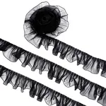 Organza Pleated Lace Ribbon