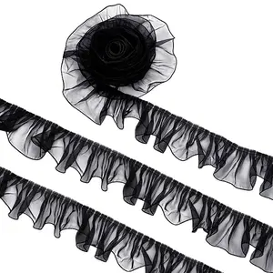 Organza Pleated Lace Ribbon