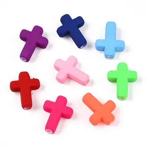 Spray Painted Acrylic Beads