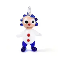Handmade Lampwork Clown Figurine Pendants