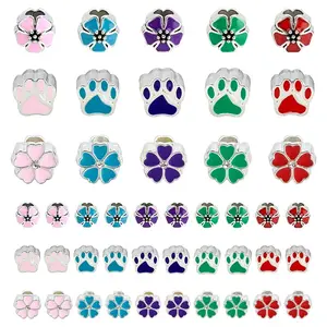 Alloy Enamel European Beads